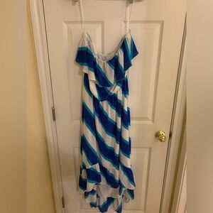 Strapless NWT high to low sundress Lily Pulitzer size xL.